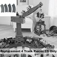 thumbnail image 4 of Replacement Parts for Thomas The Train and Friends Superstation Playset - FGR22 ~ Package of 4 Replacement Track Pieces CS, 4 of 5