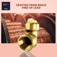 thumbnail image 3 of Push-fit Female Elbow - 3/4" x 3/4" FNPT Female Threaded Elbow Fittings - Push to Connect Pex CPVC 3/4 Inch (Pack of 10), 3 of 7