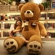 thumbnail image 2 of Bufanda gigante de oso de peluche, oso kawaii suave con amor, regalos populares de cumpleaños y San Valentín para amantes y amigos, 60/80/100 cm, 2 of 5