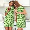thumbnail image 4 of Gukieu Broccoli Vegetables Print Women's Nightgown, A-line Round Neck Short-sleeved Nightgown Pajamas Home Wear Suitable for Home and Outing, 4 of 6