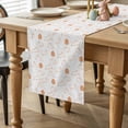 thumbnail image 2 of Easter Eggs Table Runner 108 Inches Long for Kitchen Dining, Cute Bunny Rabbits Cartoon Orange Dresser Scarf Farmhouse, Dining Table Decorations for Wedding/Parties, 13 x 108 In, 2 of 8