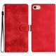 thumbnail image 1 of For iPhone 16e Case Butterfly Flower Pattern Skin-Touch Leather Phone Cover - Green, 1 of 5