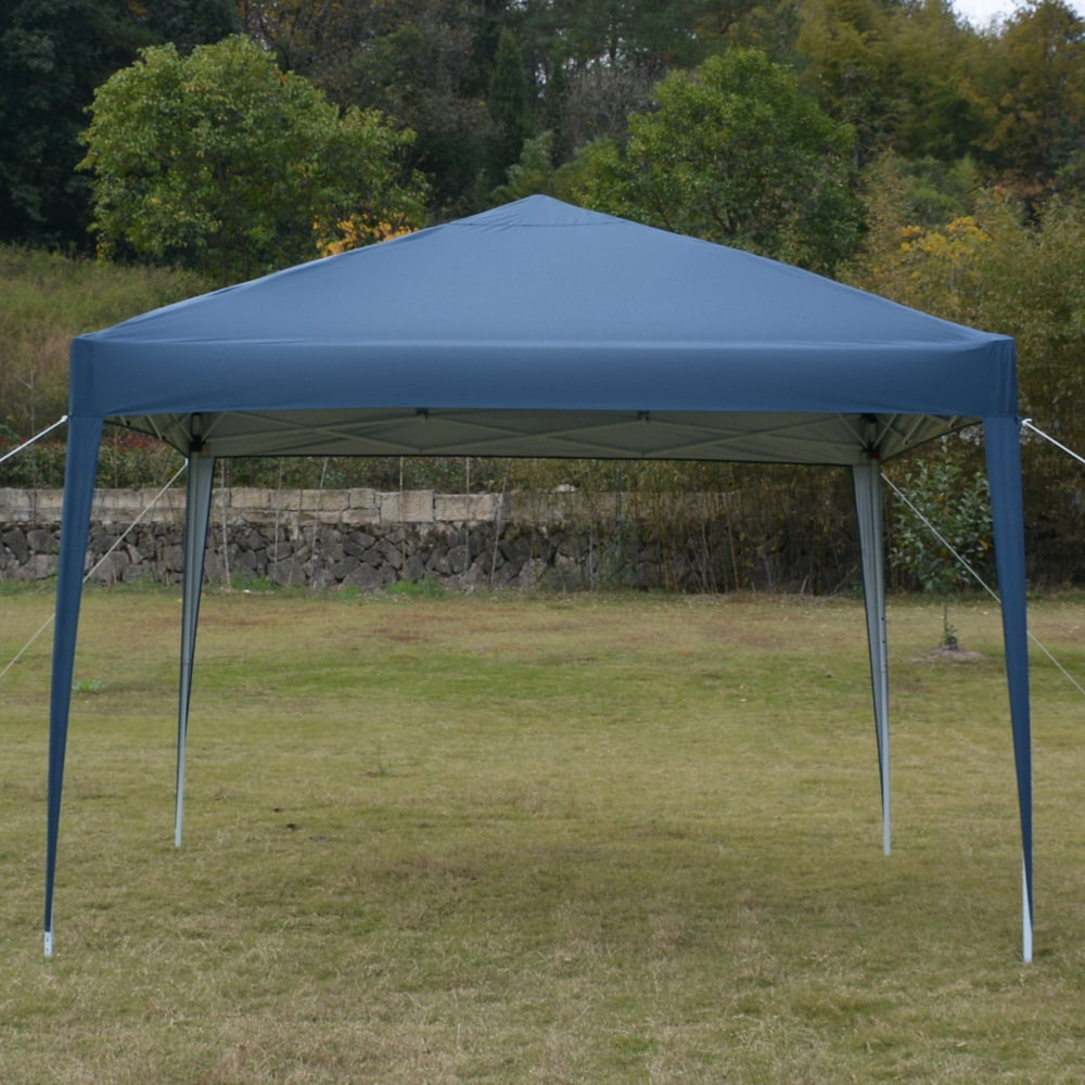 Kadyn Portable Folding Instant Canopy Tent, Wedding Sun Shelter for Wedding, 10' x 10' Practical Waterproof Right-angle Folding Tent and No Surrounding Cloth, Blue Kadyn Portable Folding Instant Canopy Tent, Wedding Sun Shelter for Wedding, 10' x 10' Practical Waterproof Right-angle Folding Tent and No Surrounding Cloth, Blue