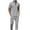 Gray, variant on Mens Suits Mens Sets 2 Piece Outfits Fashion Tracksuits Casual Set Plus Size Short Sleeve And Pants Set