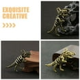 thumbnail image 3 of WORGEOUS 2Pcs Golden Brass Dinosaur Keychain for Pendant and Buckle, 3 of 8