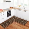thumbnail image 5 of Western kitchen rugs and mats set of 2, non-slip washable kitchen mats, rustic farmhouse bear western rug for kitchen front sink, laundry room, flooring, home, dining room, 17x30+17x47 inch, 5 of 6