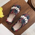 thumbnail image 5 of Lovskoo Women's Christmas Slippers Indoor Soft Warm Fleece Bedroom Reindeer Slippers Fall Winter Home Slippers Red, 5 of 8