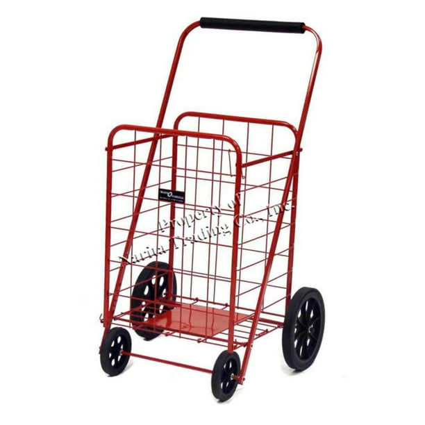 Easy Wheels Super Shopping Cart, Red, 1ct