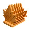 thumbnail image 2 of 6 posavasos de hoja de arce con almohadilla aislante para utensilios de cocina, aislamiento térmico, reutilizables. Base cuadrada S, 2 of 9