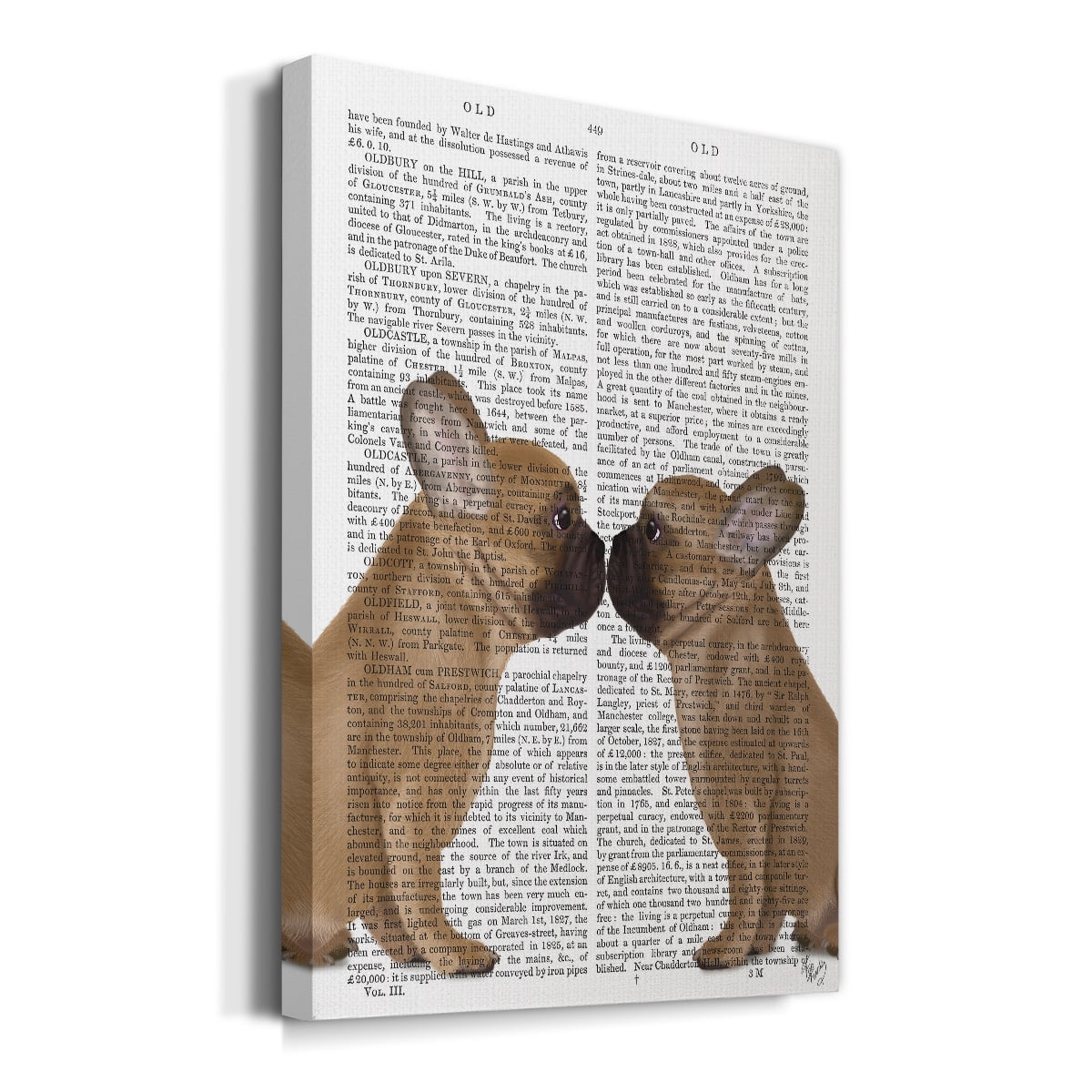 French Kiss Close Up Premium Gallery Wrapped Canvas - Ready to Hang