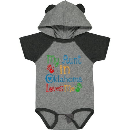 

Inktastic My Aunt in Oklahoma Loves Me Gift Baby Boy or Baby Girl Bodysuit