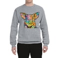 thumbnail image 3 of Dean Russo The Pig Animal Lover Unisex Crewneck Graphic Sweatshirt, Heather Grey, XX-Large, 3 of 6