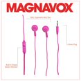 thumbnail image 3 of Magnavox MHP4820M-PK Pink Silicone Stereo Earbuds with Microphone, 3 of 5