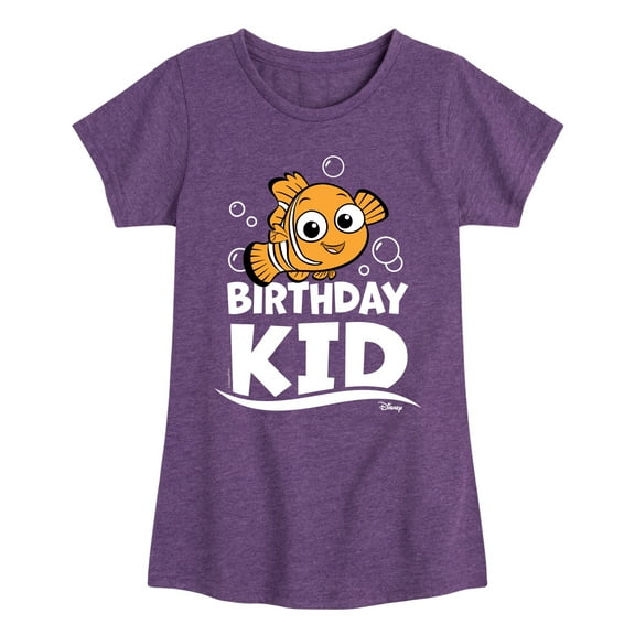 Disney Finding Nemo - Birthday Kid - Toddler & Youth Girls Short Sleeve Graphic T-Shirt