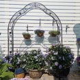 thumbnail image 3 of Garden Arbor Trellis, Climbing Plants Support Rose Arch Outdoor Arch Wedding Arch Party Events Archway Black, 3 of 7