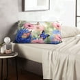 thumbnail image 6 of Goofa Butterfly And Flowers Pattern Pillow Case – Plush & Soft Cushion Cover, Hypoallergenic Throw Pillow Case for Comfortable Sleep with Envelope Closure-16"x24", 6 of 6