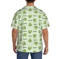 thumbnail image 3 of Kdxio Men'S Hawaiian Shirt For Men Short Sleeve Shirt Green Avocado Summer Casual Holiday Beach Button Down T-Shirts, 3 of 5