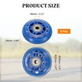 thumbnail image 2 of Uxcell Inline Skate Wheels with Bearings, Outdoor & Indoor Roller Skate Wheel Inline Skate Replacement ( 70mm, 8Pack, Blue ) for Scooter, 2 of 6