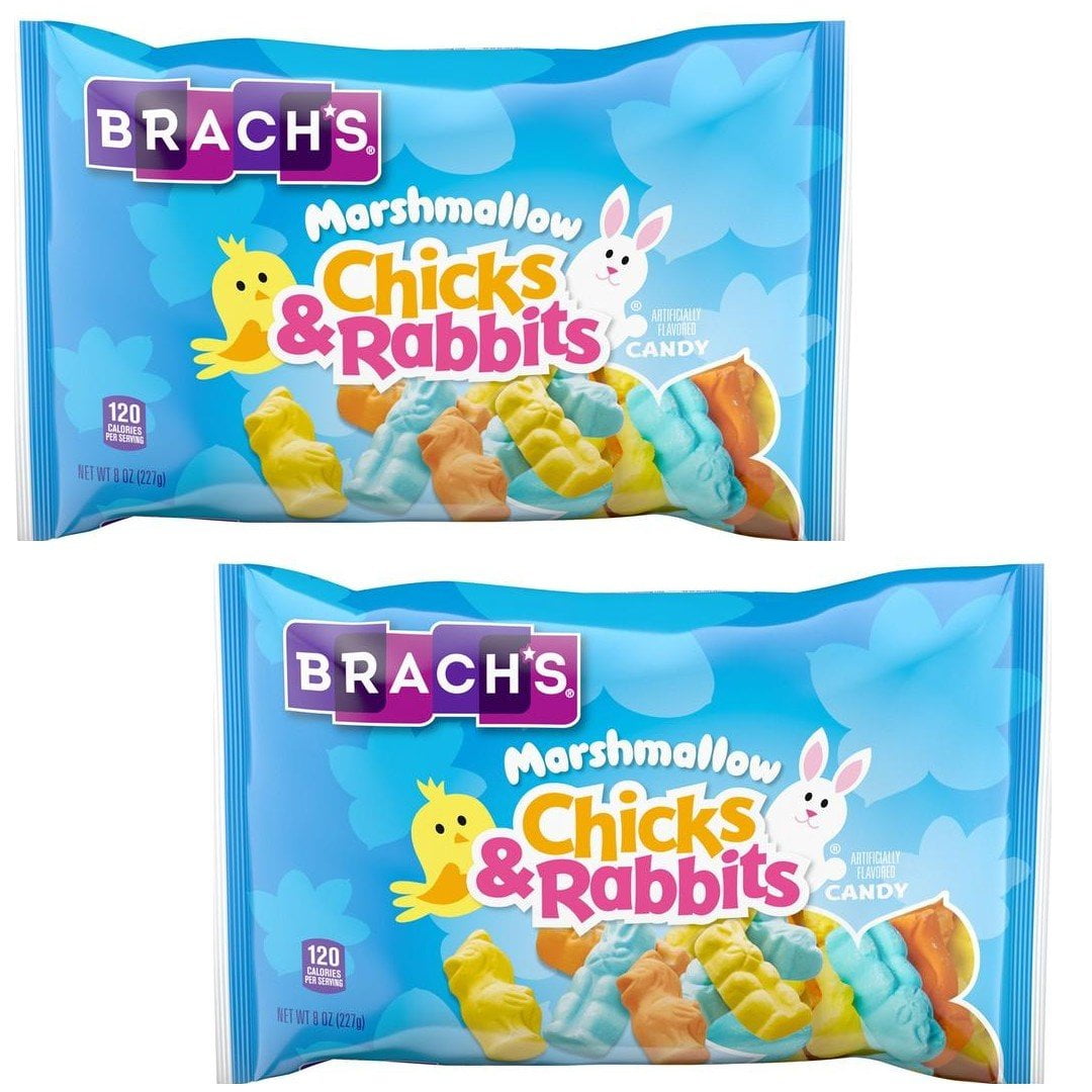 Brach's Marshmallow Chicks & Rabbits 8oz. Bag