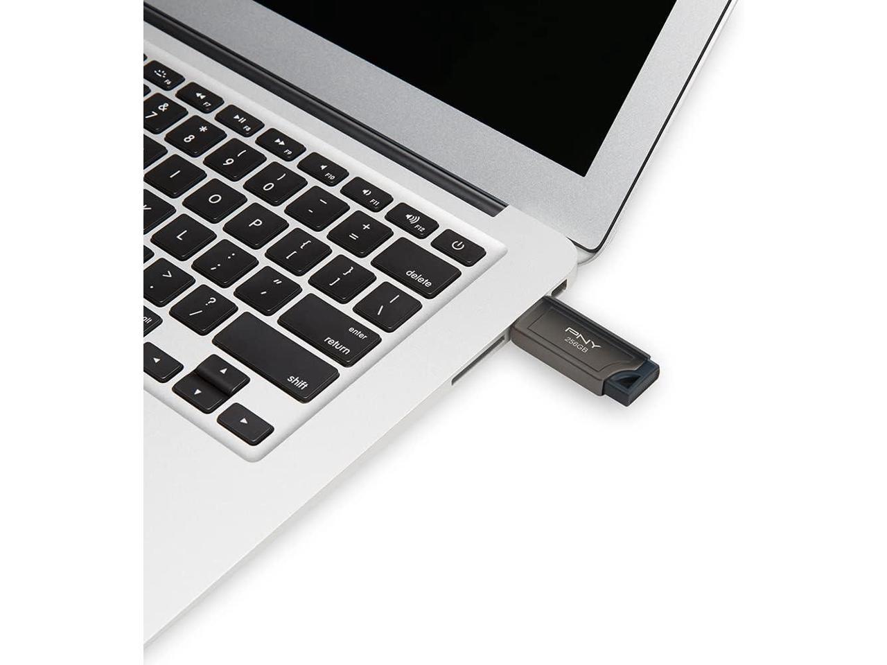 PNY PRO Elite V2 USB 3.2 Gen 2 Flash Drive - 256 GB - USB 3.2 (Gen 2) - 600 MB/s Read Speed - 250 MB/s Write Speed - Black - 2 Year Warranty - image 3 of 4