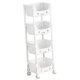 thumbnail image 3 of Carritos de almacenamiento rodantes de 4 niveles con ruedas, carrito de servicio, estantería móvil, carrito organizador, estantería para cocina y baño Estilo B, 3 of 8