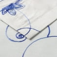 thumbnail image 4 of Floral Embroidered Kitchen Valances for Windows Linen Valances for Living Room Rod Pocket Valance Curtains for Small Windows, (54 x 18 Inches, Blue Floral, One Panel), 4 of 5