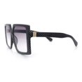 thumbnail image 5 of Womens Oversized Rectangular Butterfly Luxury Chic Plastic Sunglasses Slate Carbon Fiber - Smoke, 5 of 6