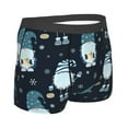 thumbnail image 4 of Uemuo Gnome and Snowflakes Pattern Men's Boxer Briefs,Trunk Anti-Chafing,Comfortable, Durable, and Stylish Underwear-Large, 4 of 9