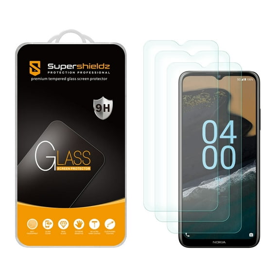 (3 Pack) Supershieldz Designed for Nokia G400 5G Tempered Glass Screen Protector, Anti Scratch, Bubble Free