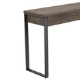 thumbnail image 2 of Benjara BM220257 2 Drawer Rectangular Sofa Table with Metal Sled Base, Walnut Brown, 2 of 2