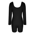 thumbnail image 5 of Jumpsuits for Women Yoga Long Sleeve Scoop Neck Ribbed Workout Sport Slim Fit Jumpsuit Catsuit Bodysuit for Women, 5 of 6