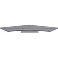 thumbnail image 3 of Lorell Relevance Series 120 Curve Panel Top Weathered Charcoal Laminate Rectangle Top - 47.25" Table Top Length x 34.13" Table Top Width x 1" Table Top Thickness - Assembly Required, 3 of 7