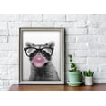 thumbnail image 3 of Awkward Styles Raccoon Chewing Bubble Gum Poster Kids Room Decor Raccoon Poster Bubble Gum Wall Art Raccoon with Pink Gum Canvas Animal Wall Art Raccoon Unframed Poster Print Gift for Home Decor, 3 of 4