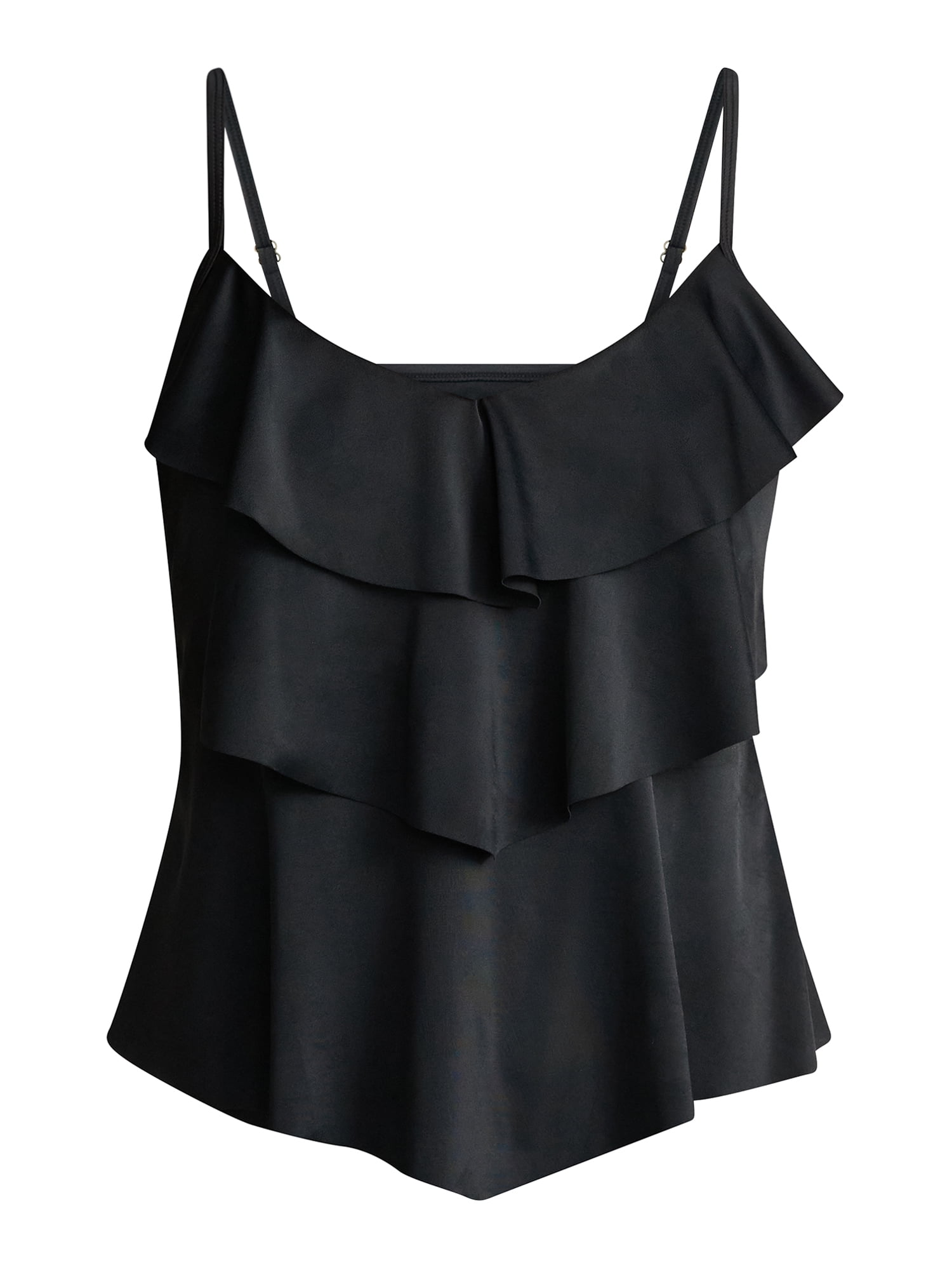 Time and Tru Women's and Women's Plus Tiered Tankini Top, Sizes XS-2X