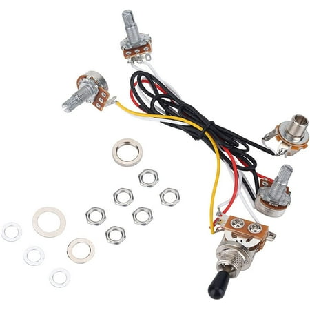 Guitar 3 Way Switch, 3 Way Switch Wiring Harness with 500K Pots in 2