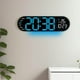 thumbnail image 5 of Reloj de pared de 17.3 pulgadas para la sala de estar con reloj electrónico multifuncional LED, reloj despertador de gran tamaño, reloj de temperatura y humedad, 5 of 5