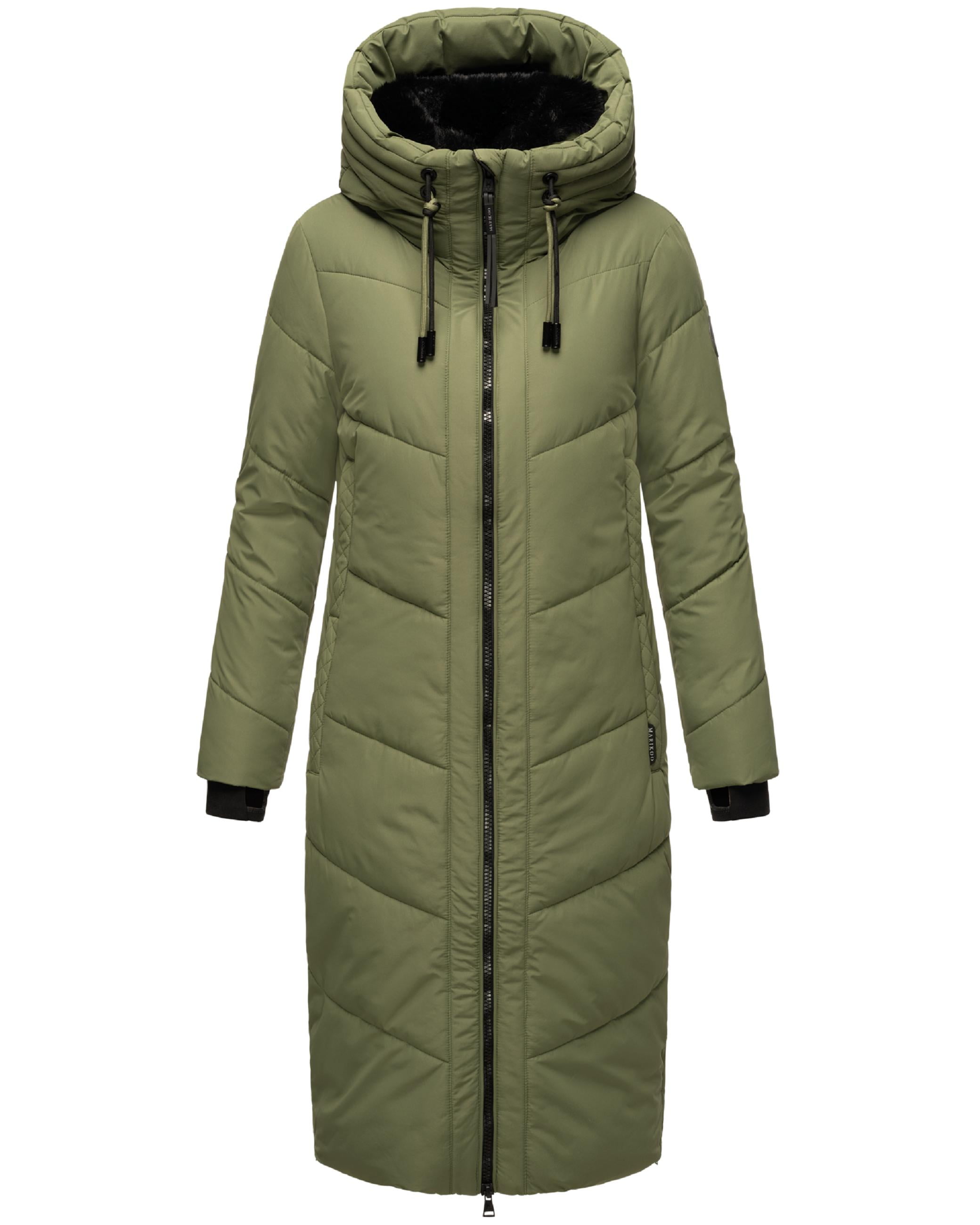 Marikoo Women's Calf-Length Quilted Fall & Winter Coat
