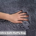 thumbnail image 3 of HOMERRY 5ft x 8ft Shaggy Area Rugs for Bedroom Living Room Fluffy Rug Plush Decorative Rug for Indoor Home Floor Carpet, Gray, 3 of 6
