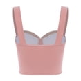 thumbnail image 2 of renvena Womens Mesh Overbust Corset Shoulder Strap Boned Bustier Shapewear Top Pink L, 2 of 7