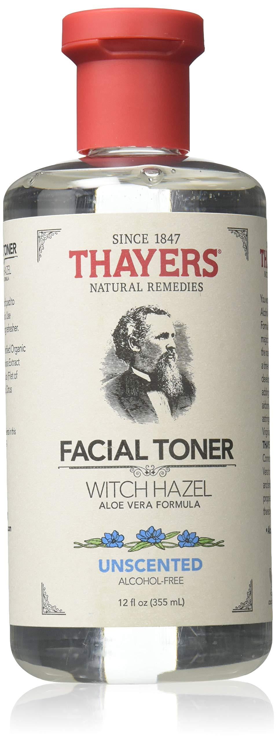 Thayers Alcohol-free Unscented Witch Hazel and Aloe Vera Formula Toner 12 oz. (Pack of 2)