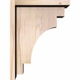 thumbnail image 3 of 7 1/2"W x 12"D x 16"H Mediterranean Smooth Corbel w/Backplate, Douglas Fir, 3 of 9
