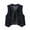 Blue-a, variant on Women's Vintage Lapel Sleeveless Denim Vest Button Front Jean Waistcoat Outwear Jackets with Pockets Blue XXL