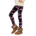 thumbnail image 3 of Girls Thermal Leggings for Cold Weather with Cute Heart Leopard Print Designs Soft Lined Base Layer Tights for Girls Winter Outdoor Activities and Everyday Wear, 3 of 8