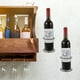 thumbnail image 5 of Estante para botellas de vino para colgar en la pared, organizador de pared para botellas de vino individuales, 5 of 7