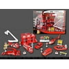 Fire Rescue Play Set Vehicle Playset Diecast Metal Modal Playset