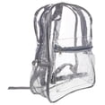thumbnail image 5 of Mochila transparente resistente Mochila escolar decorativa Mochilas transparentes de PVC Mochila transparente para niñas, niños, mujeres y hombres (gris), 5 of 5