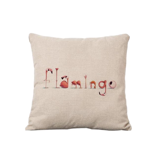 Flamingo Decor Funda de almohada Throw Pillow Funda de cojín de cintura de cojín Sunnimix Cojín