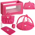 thumbnail image 1 of Beverly Hills Baby Doll Accesorios Playset Juego de 7 piezas Incluye paquete plegable N Play Baby Doll cuna, gymini, botella y más Se adapta a la muñeca American girl de 18 " Beverly Hills Doll Collection TM 789185827144, 1 of 1