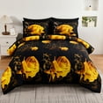 thumbnail image 6 of Yellow Rose Bed in a Bag Queen Size,Bedding Set 7Pcs Comforter Set Adult(90"X90"), 6 of 7