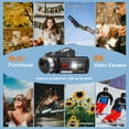 thumbnail image 5 of MARVUE 8K Video Camera Camcorder 64MP 18X Zoom Vlogging Camera for Youtube IR Night Vision Wifi 3.0'' Touch Screen, 5 of 8